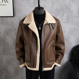 Short Loose Spliced Thickened Jacket