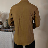 Men's Cotton and Linen Casual Loose Shirt