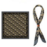 Black Gold Retro British Cashew Flower Scarf