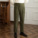 Vintage Corduroy Drape High Waist Pants