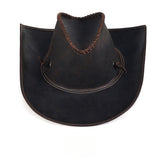 Western Cowboy Leather Sun Hat