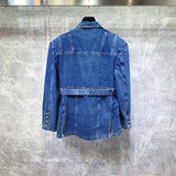 Men's British Denim Casual Jacket Blazer