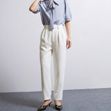 White Casual Business Trousers