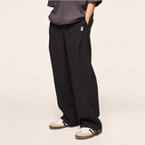 Men's Waffle Retro Wide-Leg Straight-Leg Slacks