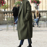 Thickened Warm Over-The-Knee Woolen Coat