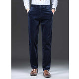 Corduroy Plus Velvet Thick Straight Casual Pants