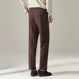 Seersucker Breathable Italian Naples Straight Trousers