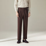 Seersucker Breathable Italian Naples Straight Trousers