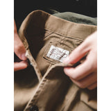 Men's Vintage Brown Lapel Pocket Jacket