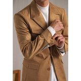 Italian Retro Hunting Suede Commuter Jacket