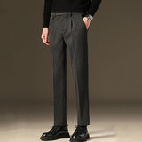 Slim Fit Woolen Stretch Warm Trousers