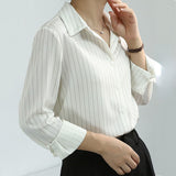 Vertical Stripe Long Sleeve Shirt