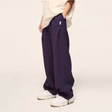 Men's Waffle Retro Wide-Leg Straight-Leg Slacks