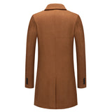 Men's Lapel Business Casual Mid Length Coat