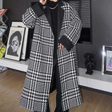 Woolen Double-breasted Mid-length Thickened Coat