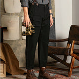 Men's British Vintage Overalls Casual Jumpsuit