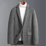 Checked Non-iron Slim-fit Wool Coat