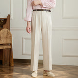 Vintage Double Pleat Non-iron Drape Trousers