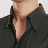 Bamboo Fiber Non-iron Wide Collar Shirt