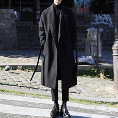 Thickened Warm Over-The-Knee Woolen Coat