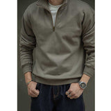 Men's Vintage Loose Half Zip Sweatshirt