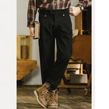 Loose Mid-rise Straight-leg Cargo Trousers