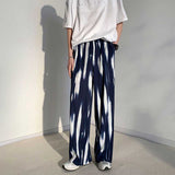 Textured Tie-dye Wide-leg Pants Casual Mopping Pants Loose Drape Pants