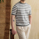 Summer Striped Crew Neck T-Shirt