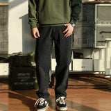 Vintage Washed Straight-leg Cargo Pants