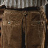 Loose Straight Corduroy Wide-Leg Pants