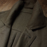 POLO Collar Unstructured Linen Solid American Jacket