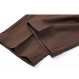 Seersucker Breathable Italian Naples Straight Trousers