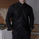 Men's Business Slim Fit Long Sleeve Casual Shirt