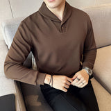 Men's Business Casual Slim Fit Collared T-Shirt