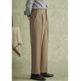 Casual Business Straight Trousers Retro High Waist Pants