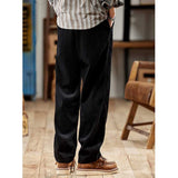 Loose Straight Corduroy Wide-Leg Pants