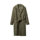 Thickened Warm Over-The-Knee Woolen Coat