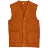 Casual Business Retro Knitted Cardigan Vest