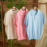 POLO Solid Color Thin T-shirt