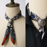 Men's British Business Vintage Floral Silk Scarf