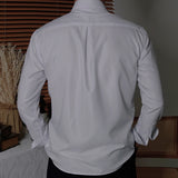 Men's Business Slim Fit Long Sleeve Casual Shirt