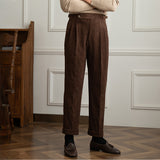 Vintage Corduroy Drape High Waist Pants