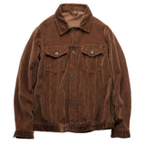 Corduroy Lapel Warm Work Jacket