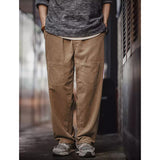 Multi-pocket Loose Cotton Corduroy Trousers