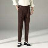 High-rise Straight-leg Slim-fit Trousers