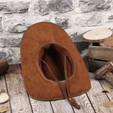 Western Cowboy Leather Sun Hat