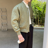 Men's Zippered Long Sleeve Casual Solid Color Jacket