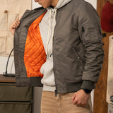 Crew Neck Bomber Insulated Worker Jacket