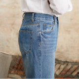 High Waist Straight Casual Jeans