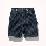 Loose Denim Straight-Leg Shorts